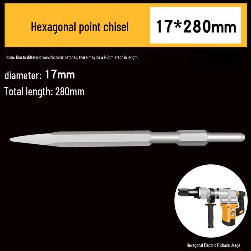 Jundingying 260mm Hexagonal Pointed Electric Hammer Chisel