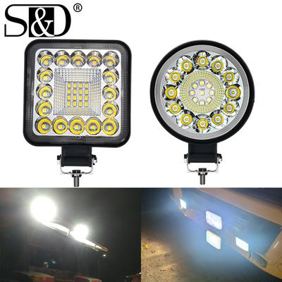 3 Zoll 32LED 96W 21LED Arbeitslicht 4X4 Auto LED Strahler quadratisch rund Auto LKW Boot SUV ATV Traktor Offroad Mini Led Bar Zubehör 12V 24V