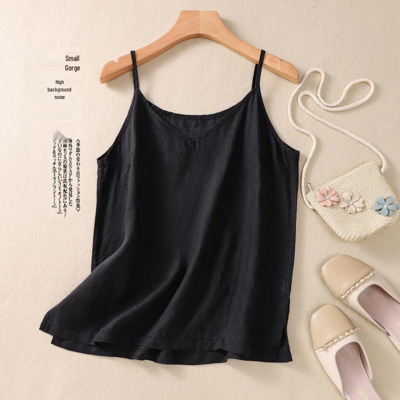 2023 Summer Lightweight Linen V-Neck Camisole