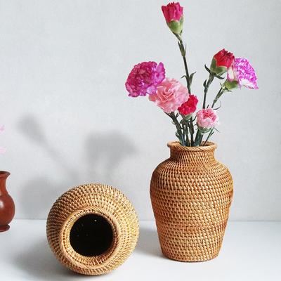 Arranjo de Flores Tecido à Mão Artesanato Enfeites de Mesa Anticolisão DIY Decorações de Arte para Casa