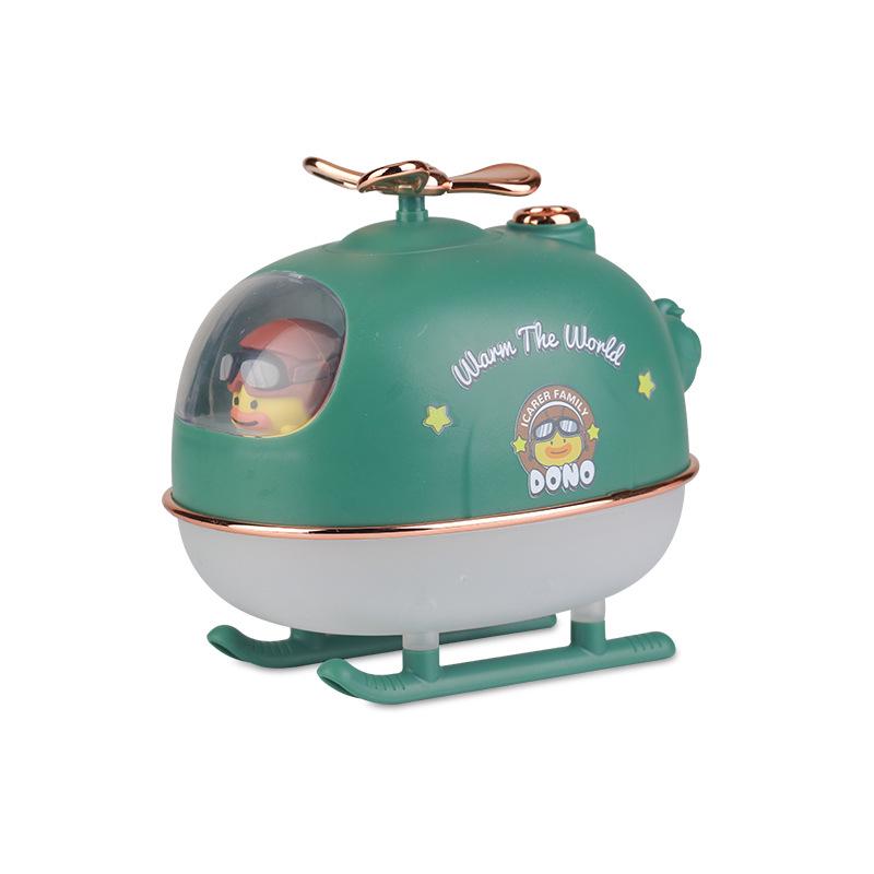 Helicopter-Shaped Desktop Humidifier: Large Mist Volume Mini Air Aromatherapy Purifier for Pets and Home