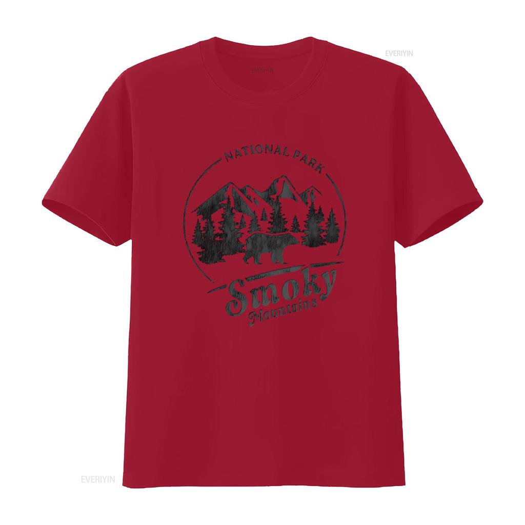 Mens Vintage The Great Smoky Mountains National Park T Shirt White Large vintage Washed graphic streetwear homme Slightly Soft