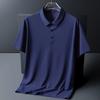 Large Size 8XL Summer Men Polo Shirt Casual Loose Ice Silk Short Sleeve T Shirt Men Quick-drying Business Men Wear