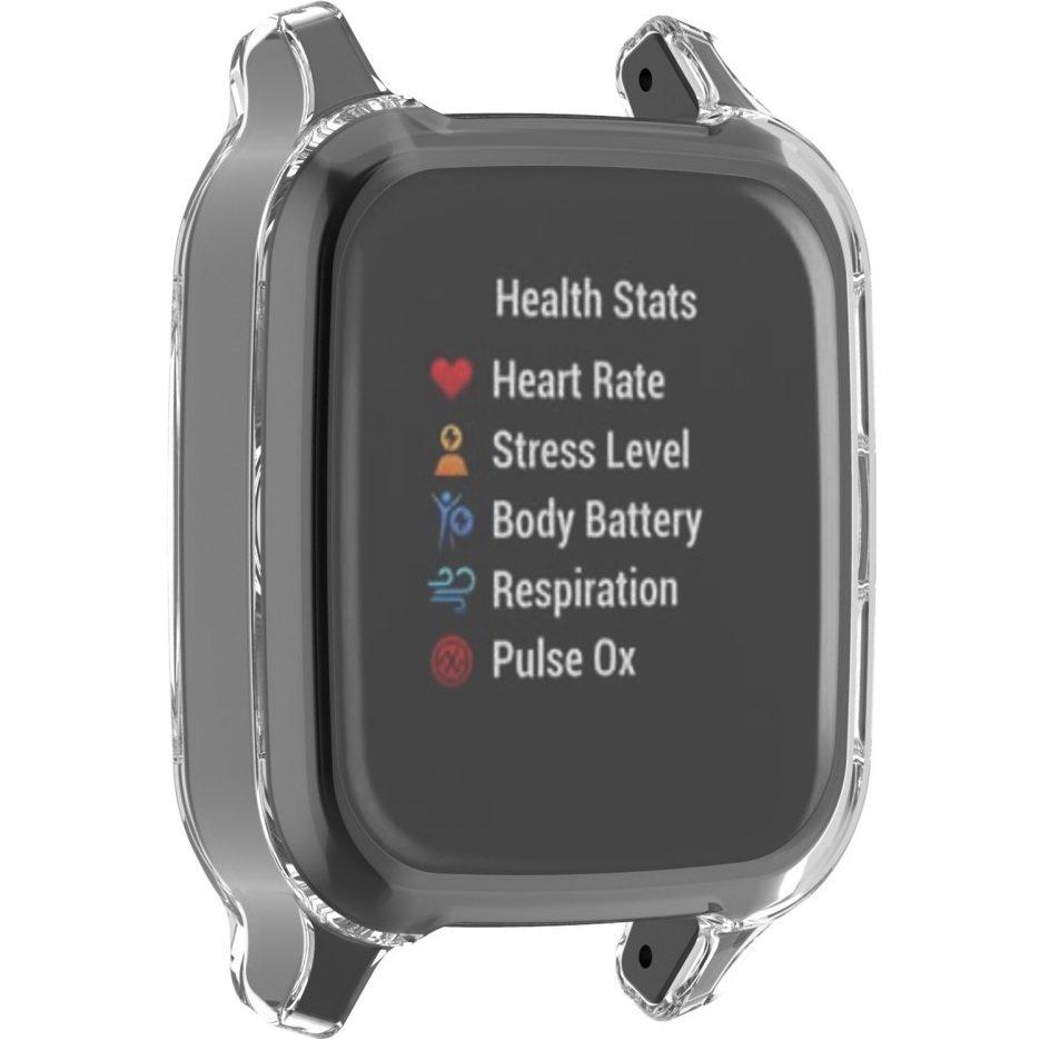 2in1 Case with Screen Protector for Garmin Venu Sq, Transparent