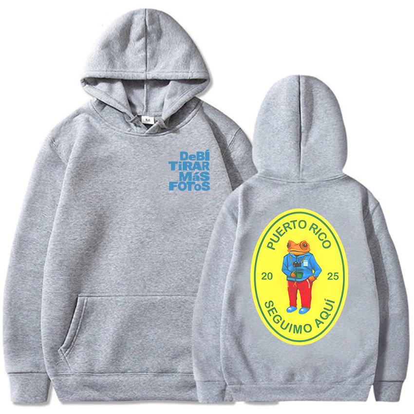 2025 Album DTMF Debí Tirar Más Fotos Hoodies Bad Bunny Fashion Singer Print Sweatshirts Cartoon Bear Graphic Clothes for Women