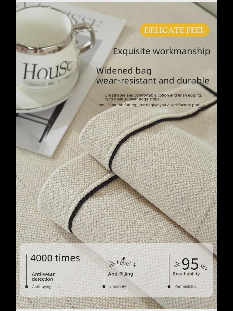 Helårs Chenille Sofapute & Sklisikkert Trekksett