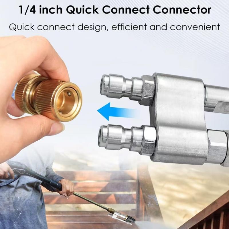 Verstellbare Niederdruck-Weichspüldüse für Dächer Außenwände Terrassen Zäune Gärten Verstellbar für Hochdruckreiniger