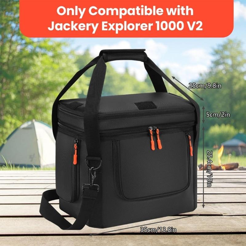 Storage Carrying Case for 1000 V2 Travel Padded Bag with Multi Pocket Shoulder Strap Handle Power Station