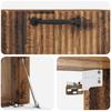 Wall Mounted TV Cabinet Reclaimed Wood Look 59.5 x 31 x 30 cm