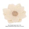 6pcs Flatback Fabric Flowers Cream-Coloured Hand Crafted Flowers  Party Decorations
