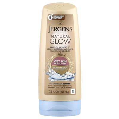 Natural Glow, Wet Skin Moisturizer, Fair To Medium Skin Tone, 7.5 Fl Oz (221 Ml)