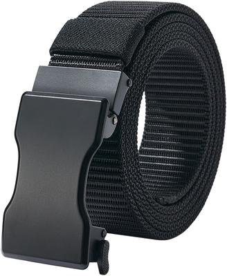 Belt Nylon Belt for Golf Outdoor Infinitely Alloy Buckle Length [LionVII] Men's - Auto-locking Work, Sports, Hiking, - Belt, Unisex, Holeless,