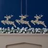 Christmas Deer Yard Ornaments Outdoor Iron Reindeer Silhouetted Pathway Light For Lawn Garden Decoration