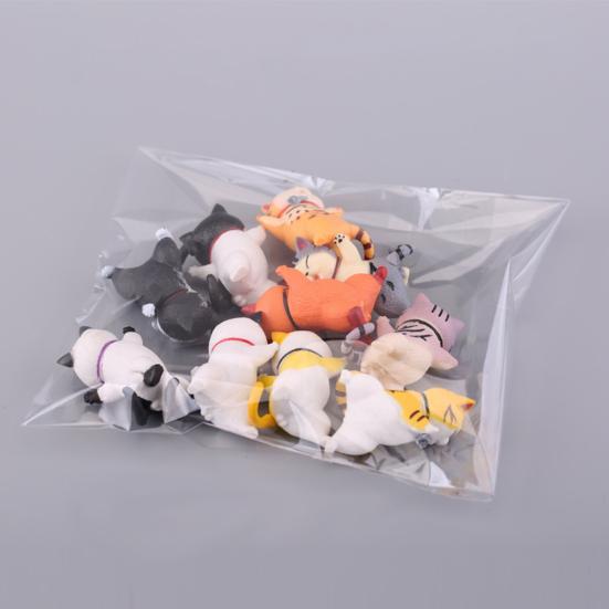 10Pcs Kitten Ornament Miniature Collectible PVC Doll Model Baking Decor for Cake