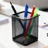 2 pcs Solid Structure Storage Bucket Metal Square Storage Tube Desktop Organizer  Makeup Storage