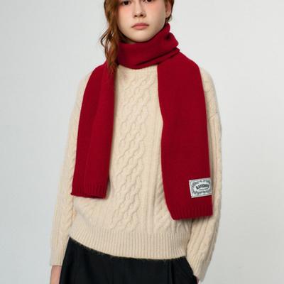 RAVEROUS Basic Plain Muffler_Red