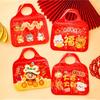 Fashion Multifunction Snack Tote Bag Large Capacity Cartoon Pattern Self Sealing Bag Gift Bag Spring Festival Gift Packaging