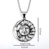 Unisex European Retro Stainless Steel Pendant Necklace