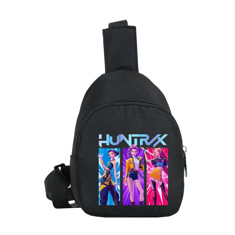 Kids Girls Kpop Hunters Rumi Zoey Mira Printed Student Lightweight Breast Bag Casual Messenger Bags