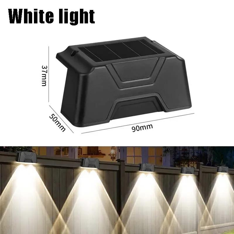 

4/8Pcs LED Solar Lights Outdoor IP65 Waterproof Wall Lamps Stairs Atmosphere Light for Fence Garden Hallway Balcony Deck Decor 4PCS