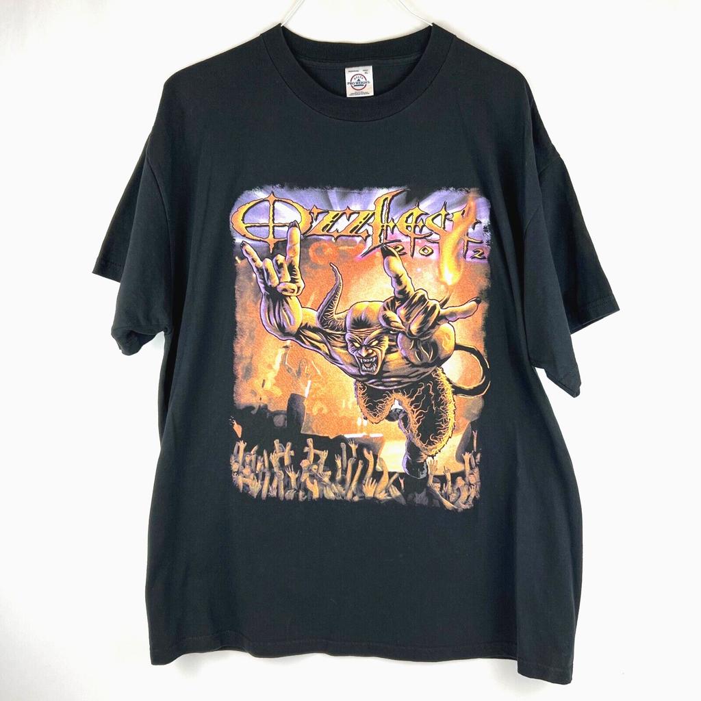 Vintage Ozzy Osbourne T Shirt Ozzfest 2002 Concert Tour Lineup Delta Adult XL Unisex T-Shirt