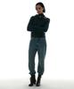 PARTIMENTO WOMEN Tie Neck Strap Asymmetrical Knit Top_Dark Teal