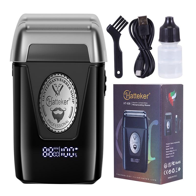 

Hatteker High-Power Men s Electric Razor with Whitening Shaving Head and Magnetic Levitation Motor HT936 чорний
