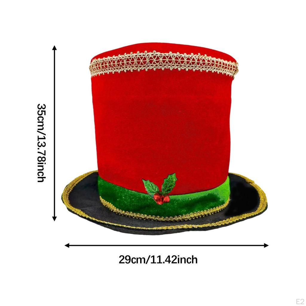 Christmas Top Hat Comfortable Headgear for Role Playing Year School Plays