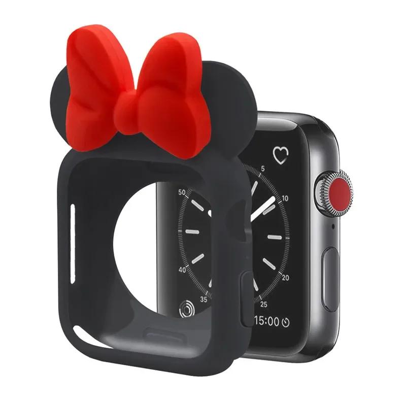 Weiche Silikonhüllen für Apple Watch 11 10 9 8 7 46mm 45mm 41 42mm Mädchen Cartoon CUTE Schutz für iWatch 6 Se 44mm 40mm