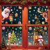 Amazon Christmas Decorations Elk Snowman Snowflake Glass Stickers Dreamy Wreath Christmas Tree Static Stickers
