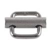 2Pcs Slide Buckle 316 Stainless Steel Rectangle   Knurled Roller Belt Buckles