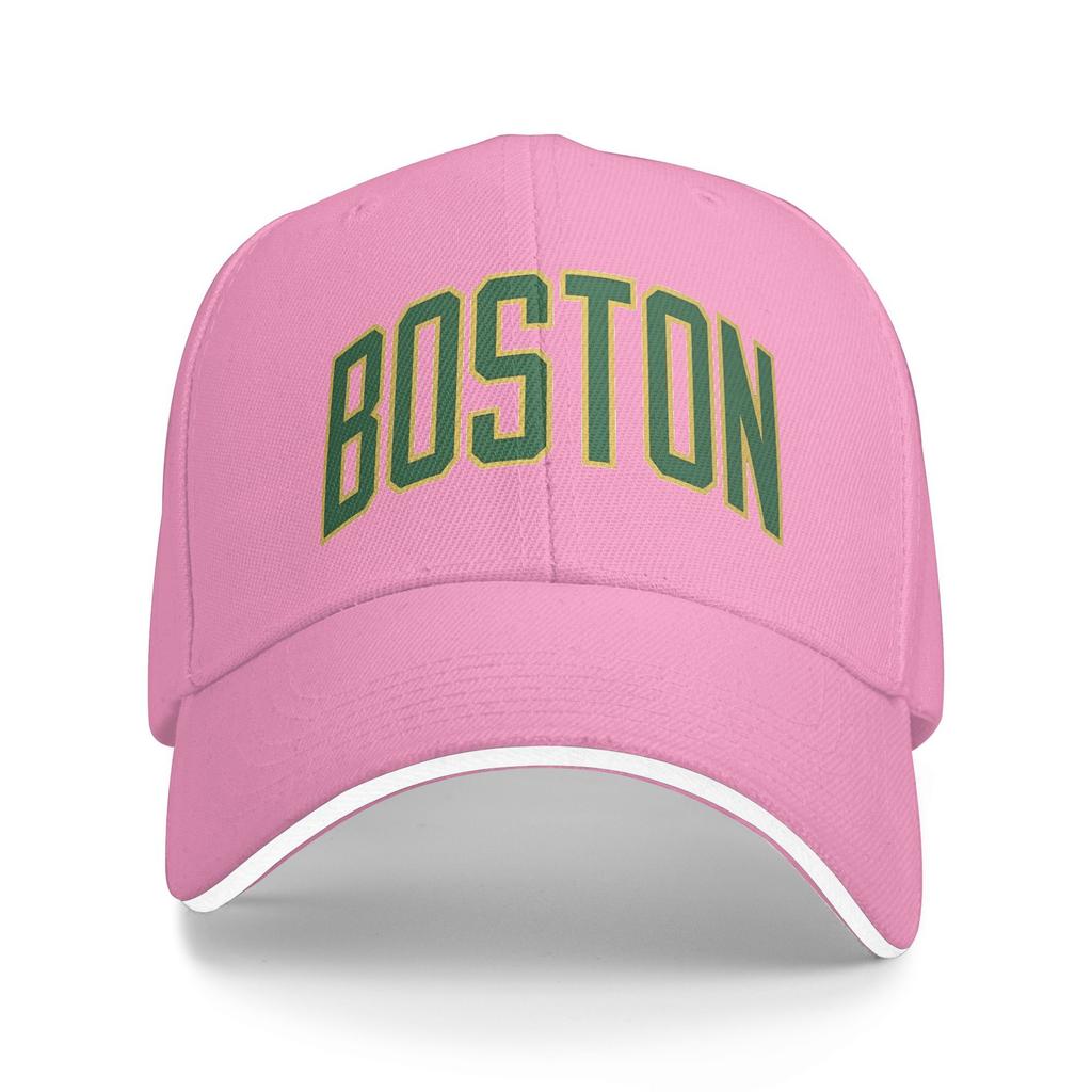 Summer Casual Baseball Cap Green Boston Running Hippie Hip Hop Hats For Couple Women Adjustable  Stylish Baseball Caps
