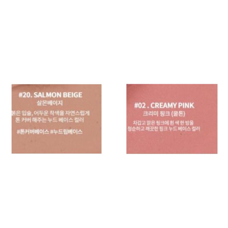 Heart Percent Dot On Mood Lip Pencil – 0.8g (20 Salmon Beige + 02 Creamy Pink)