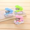 Gift Idea Mini Stapler Cute Student Stationery Office School Supplies Binding Machine Free Staple Set with Kawai Stationery