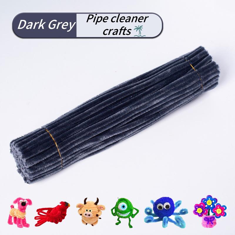 100 Pieces Pipe Cleaners Chenille Stem, Solid Color Pipe Cleaners Set for Pipe Cleaners DIY Arts Crafts Decorations