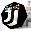 1 szt. Solidny parasol automatyczny z 8 żebrami, Parasol Klubu Piłkarskiego Juventus, Z nadrukiem cyfrowym, Składany parasol do użytku na zewnątrz w podróży