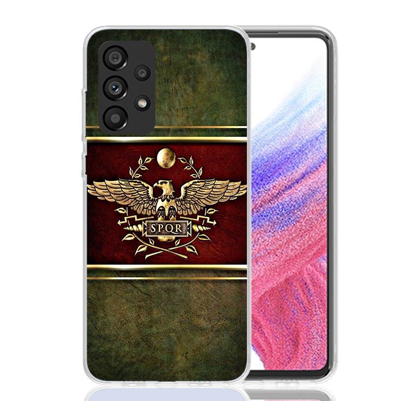 SPQR Roman Imperial Legionv Phone Case For Samsung Galaxy A52 A32 A22 A12 A02S A50S A30S A51 A31 AA71 Note 20 Ultra 10 S10 Plus