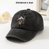 Deer Stag Mountain Print Vintage Baseball Cap Soft Top Adjustable Outdoor Youth Hat