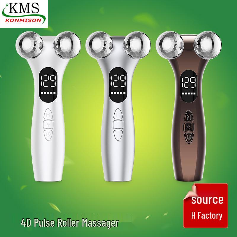 4D EMS Roller Massager & 3D Sculpting Microcurrent Beauty Device for Home Use