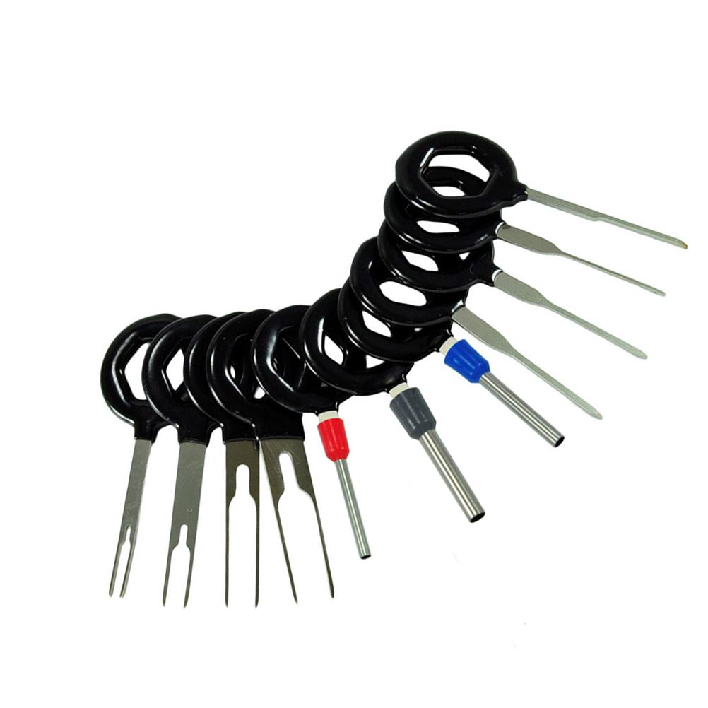 

High Quality Carbon Steel Pin Release Tool Extractor Terminal Car Repair Needle Remove Universal Pin Tool Set Handheld чёрный