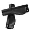 1 Paar PU-Leder Mountainbike Faltrad Fahrrad Lenkergriffe abschließbar (Schwarz)