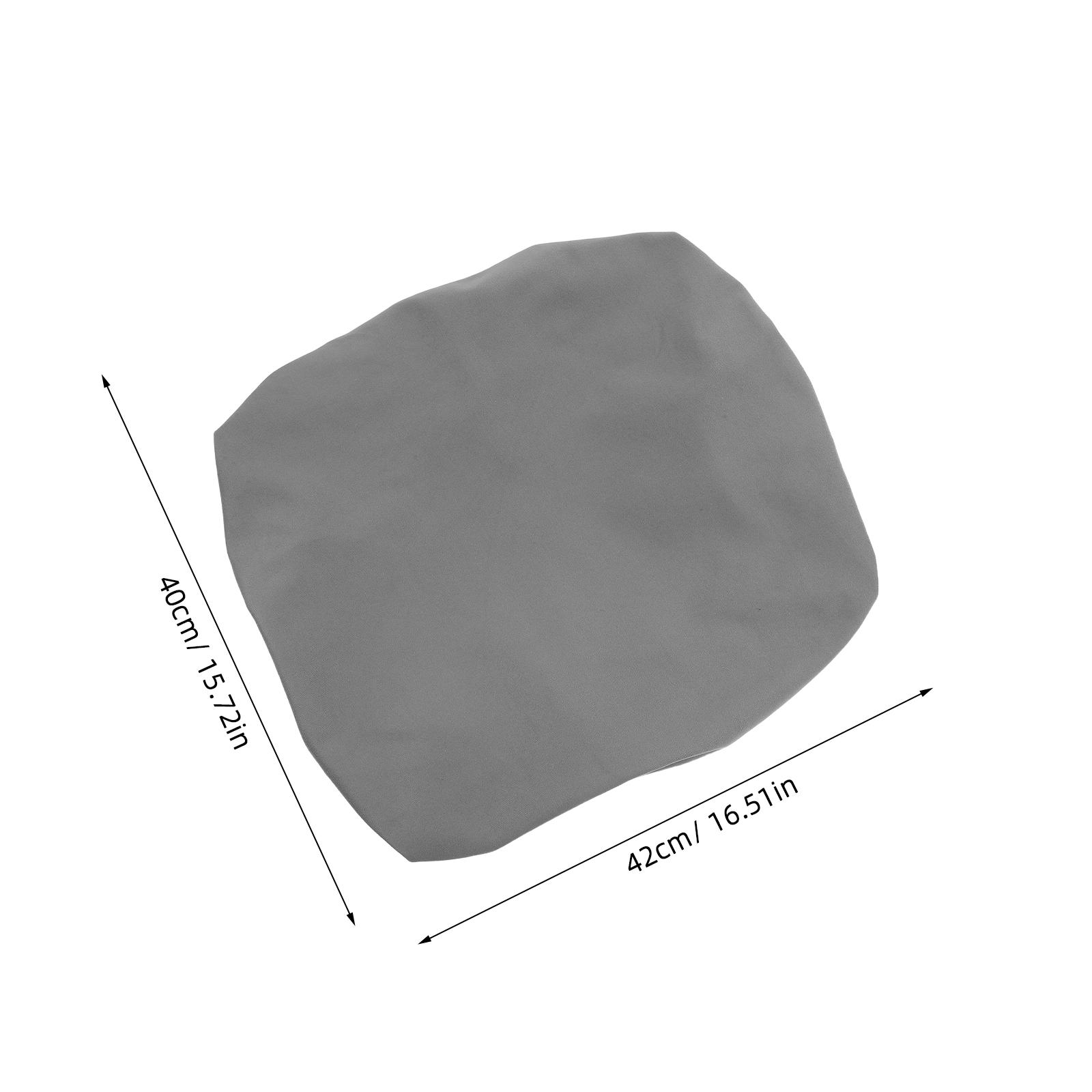 Removable Waterproof Milk Silk Chair Protector Cover Stretch for Home Office Seat Cover Dining Study Chair Cushion серый