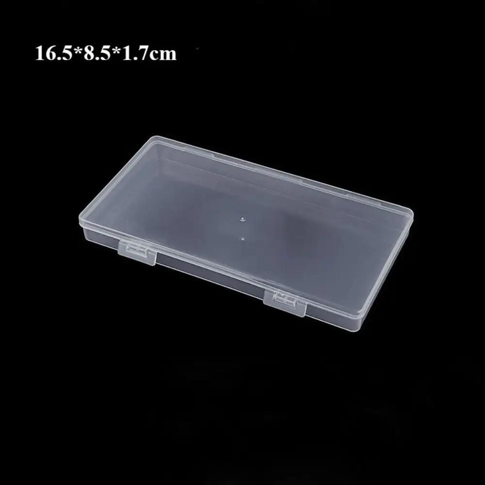 Square Plastic Transparent Storage Box Jewelry Beads Container Power Tools Accessories Box Small Items Sundries Organizer Case
