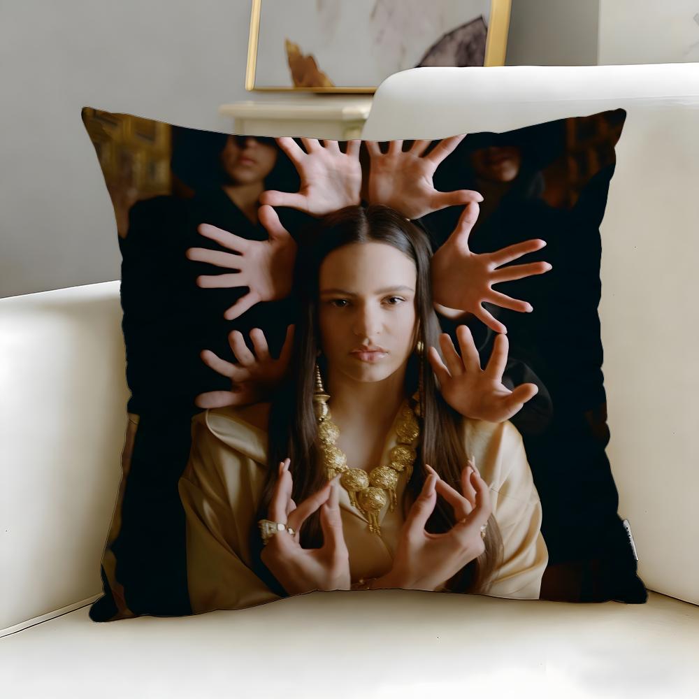 Popular Singer ROSALIA Cushion Cover Soft  EasyWash Pillow Case  Versatile for Couch Bed Travel and Office