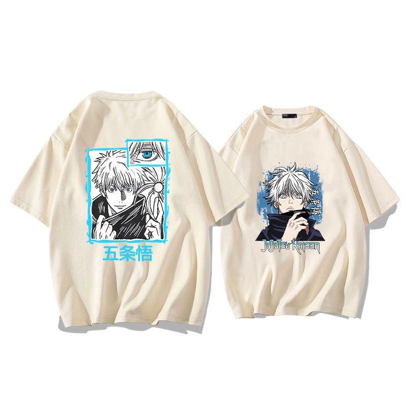 Anime Jujutsu Kaisen Jujutsu Kaisen Pure Cotton Short-sleeved Men T-shirt Summer Fashion Loose T-shirt Men