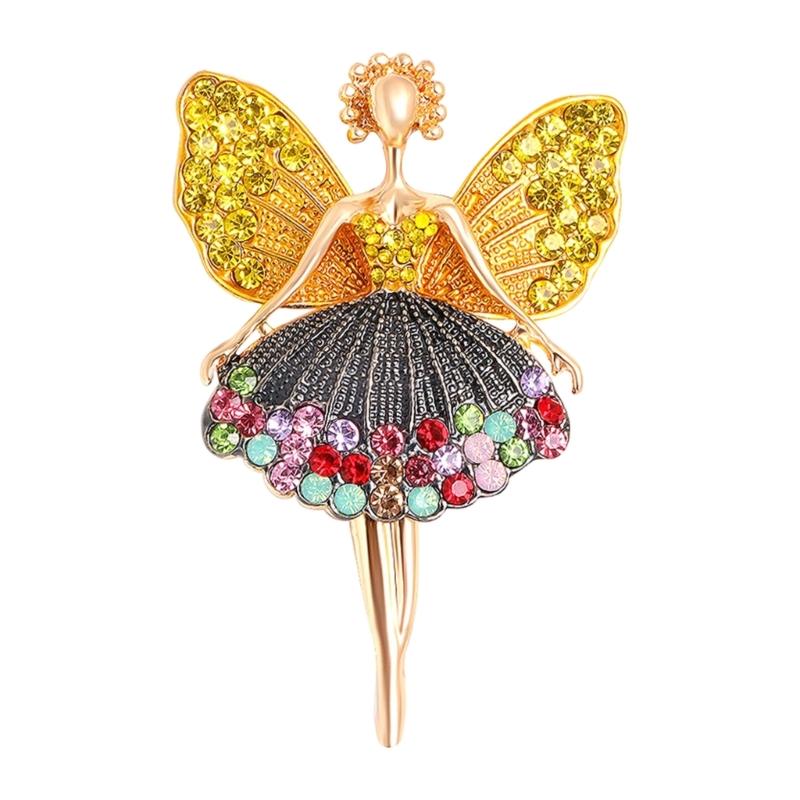 Alloy Ballet Dancer Brooch Pin Comfort Fit for Long Hours Use in Workplace School Multifunctional Accessory