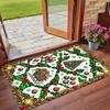 Christmas Printed Square Area Rug Soft Non Slip Floor Carpet For Bedroom Holiday Gift