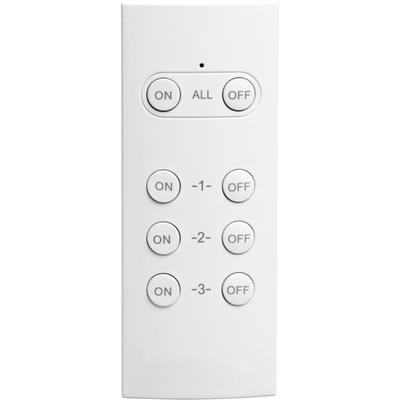 Pack of 2 Remote-controlled Sockets for Outdoor Use + Remote Control - GAO - 230 V - Black