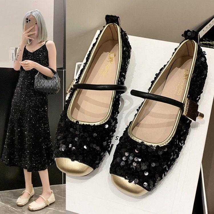 Chic Sequin Mary Jane Flats - Spring/Summer 2024