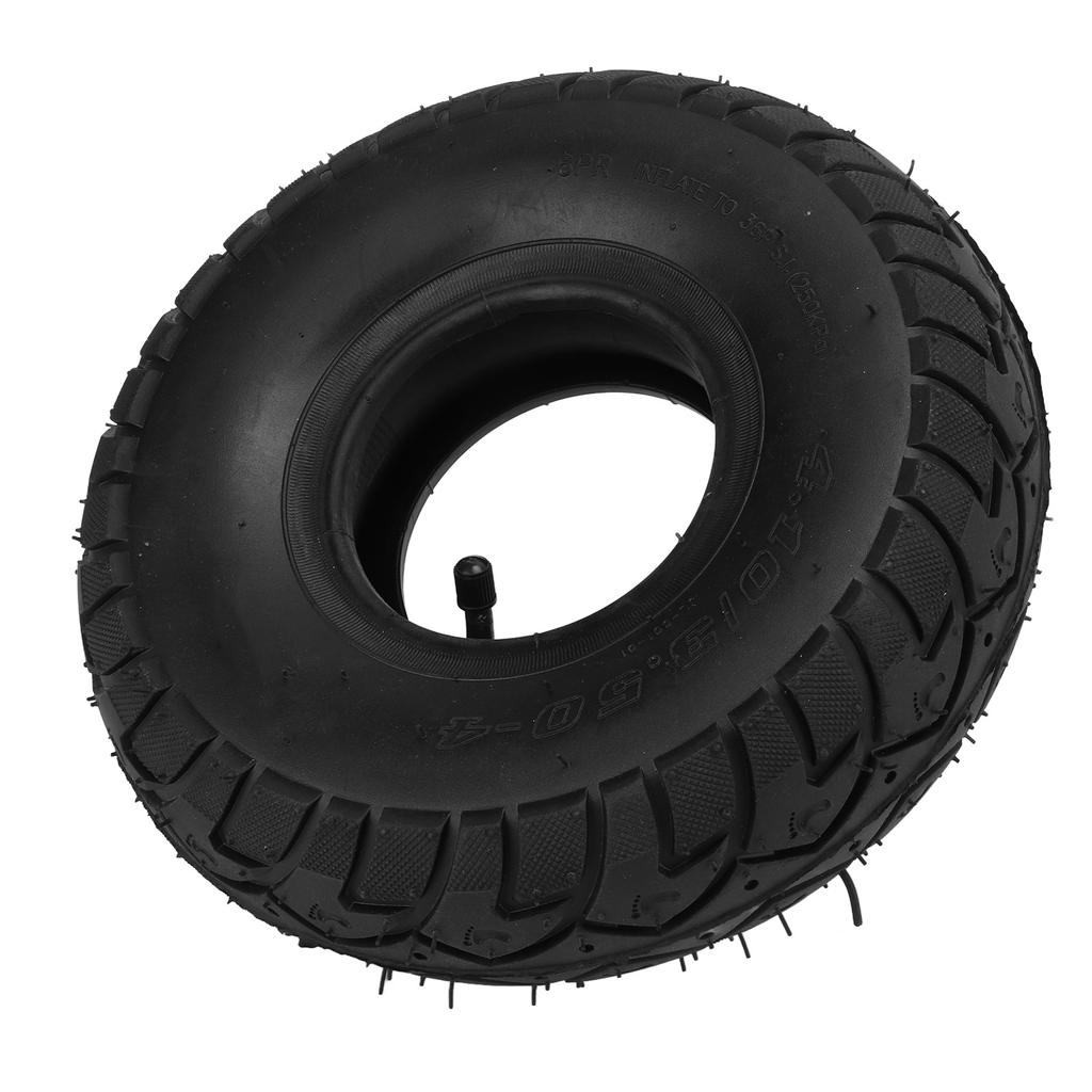 10 Inch 4.10 3.50‑4 Inner Tube Tire with Bent Valve 4.10 3.50‑4 Rubber Inner Outer Tyre Pneumatic Tire Replacement